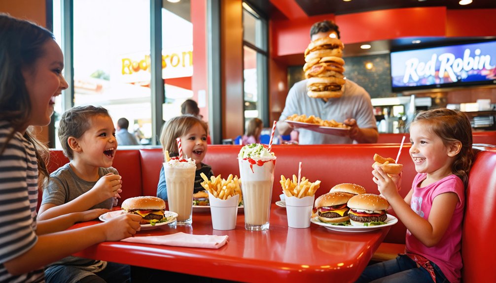 gourmet burgers family friendly atmosphere