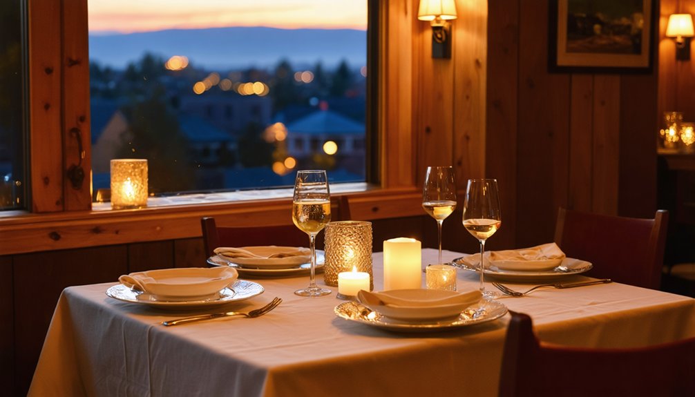 romantic lakeside dining experience