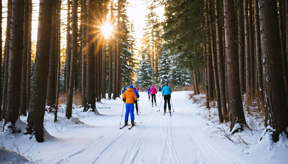 scenic cross country skiing trails