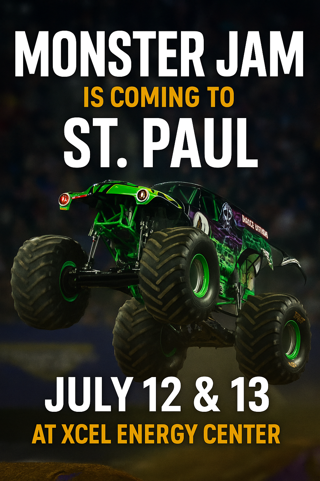 monster jam at xcel energy center