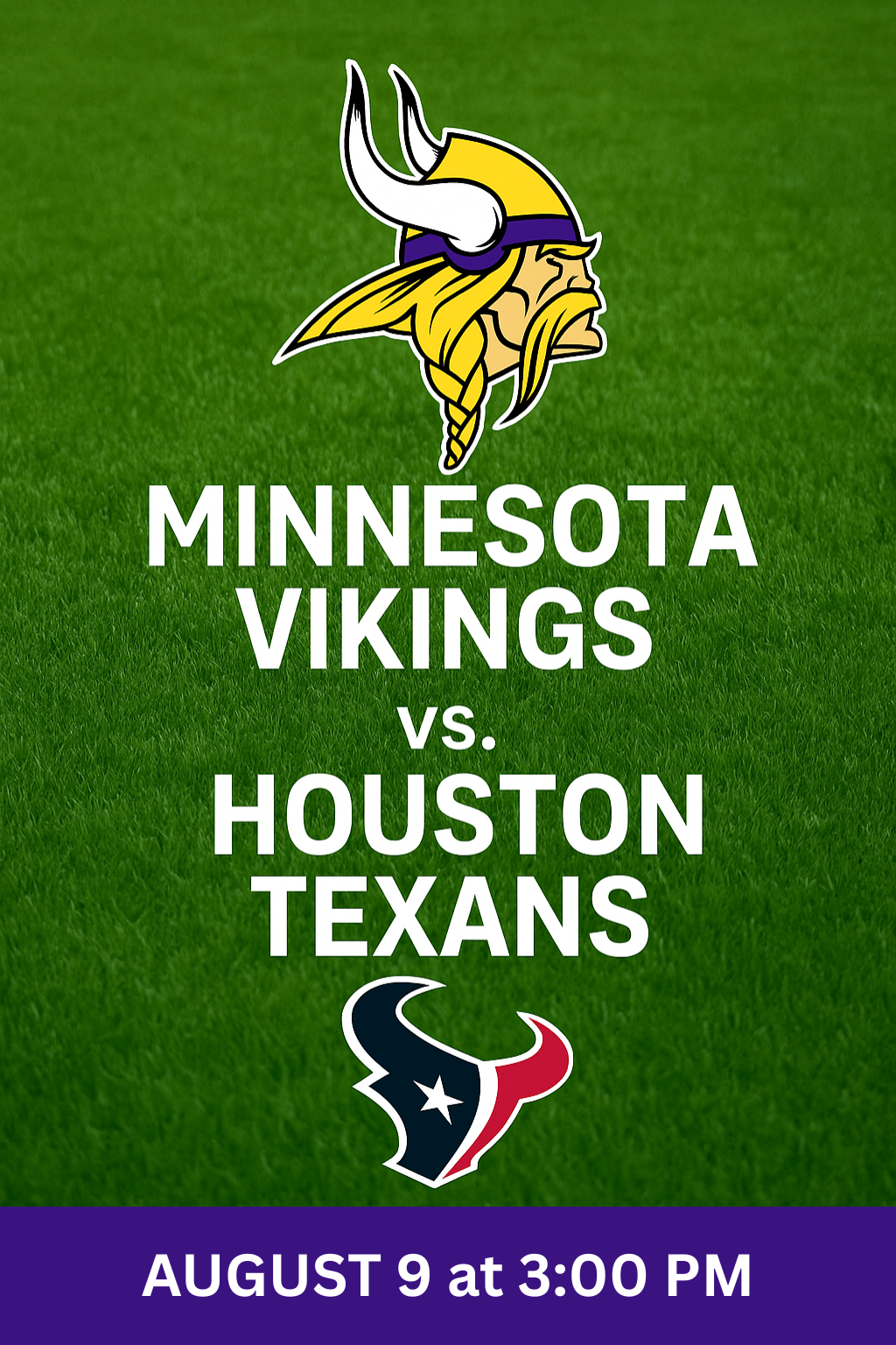 Minnesota Vikings Preseason Game 1