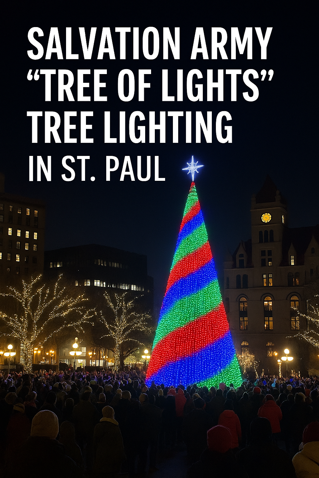 Salvation Army Tree of Lights Tree Lighting in St Paul