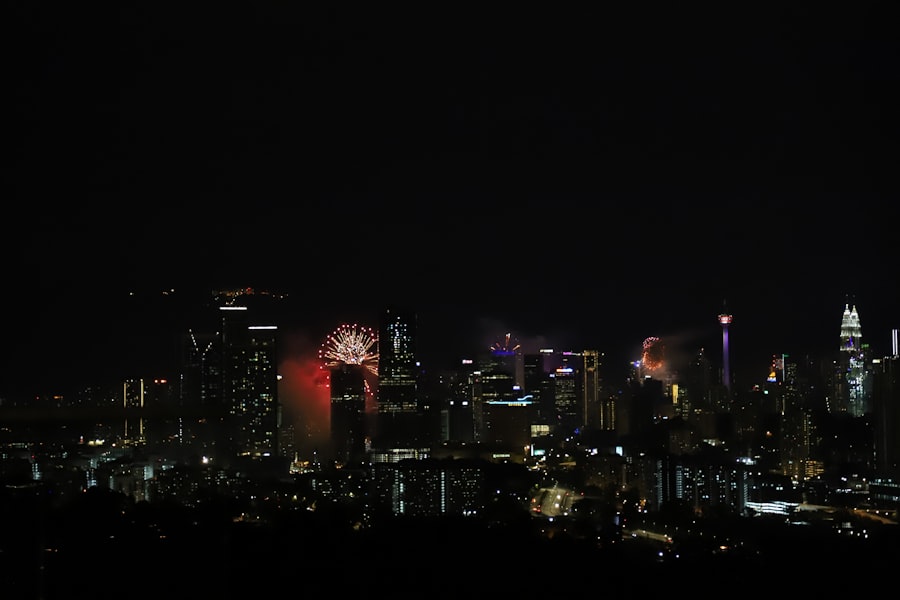 Photo Twin Cities at Night